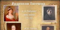 Tyutchevs presentation för en litteraturlektion (årskurs 10) om ämnet