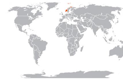 Mapa Norska v ruštině